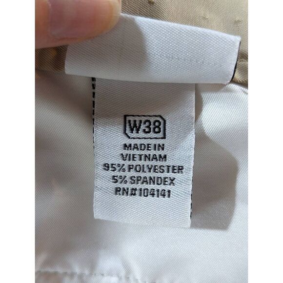 Slazenger Men's Tan Mid-Rise Bermuda Shorts Size 38 - Picture 3 of 4